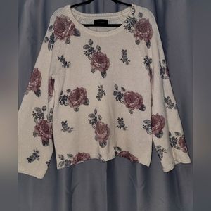 Lucky Brand multiseason floral lightweight sweater size L, #9229